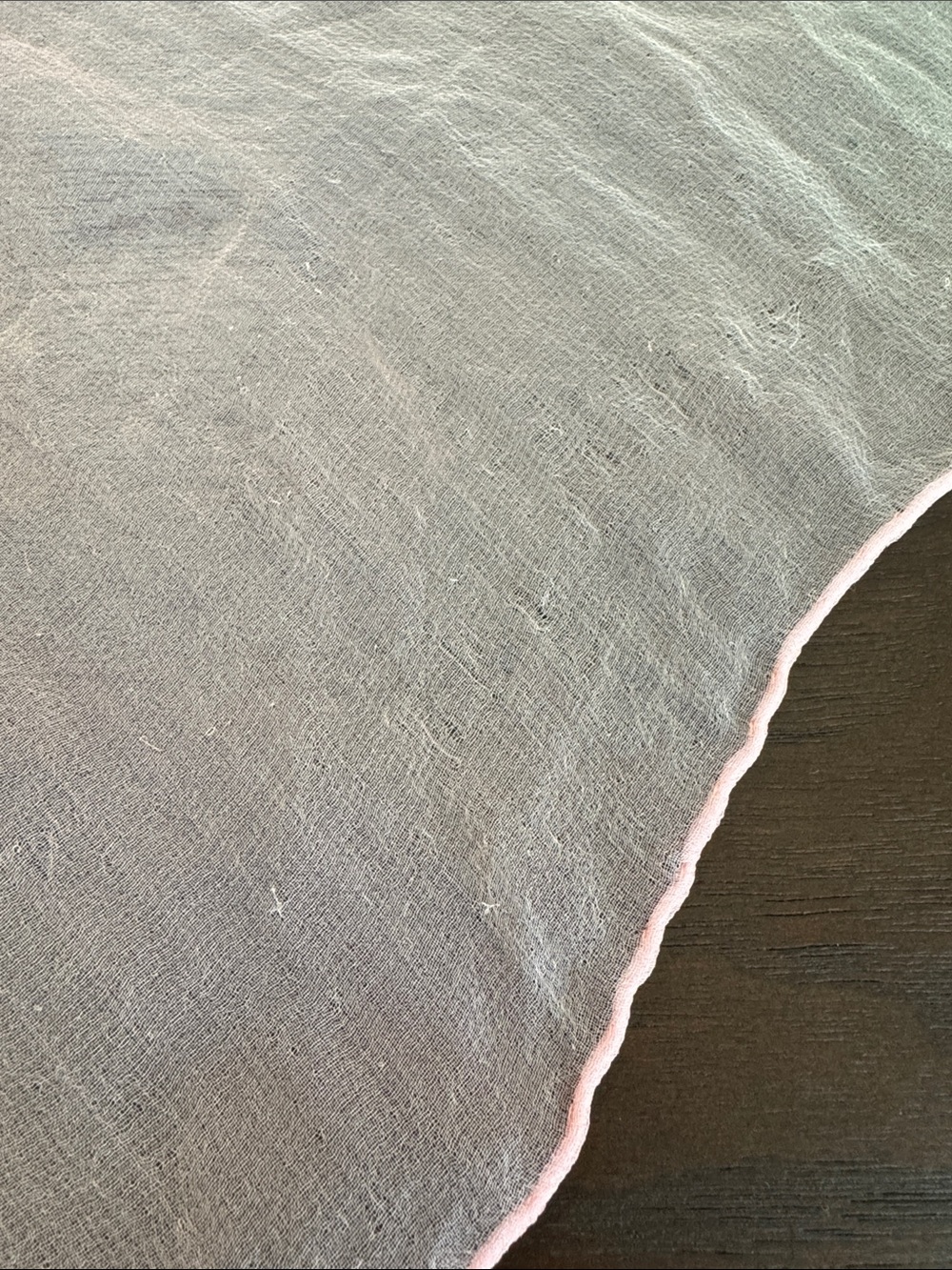 100% SILK SCARF ITALY PINK WHITE OMBRÉ ≈70”x19” SHEER VINTAGE Y2K ITALIAN WRAP - Picture 10 of 16
